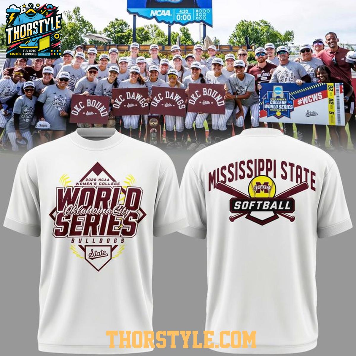 Mississippi State Bulldogs 2026 College World Series Hoodie T-Shirt Mississippi State Bulldogs 2026 College World Series Hoodie T-Shirt