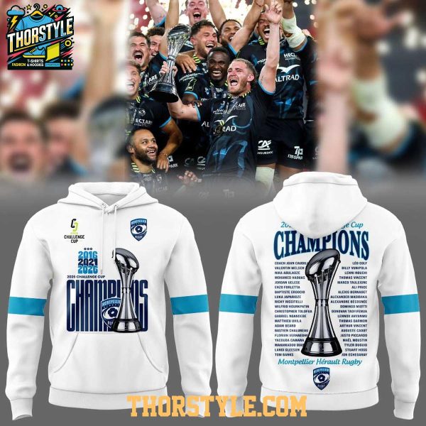 Montpellier Herault European Rugby Challenge Cup 2025-2026 Champions Hoodie