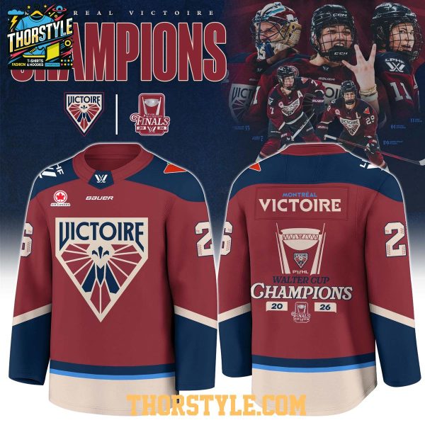 Montreal Victoire PWHL Walter Cup Finals Champions Hockey Jersey