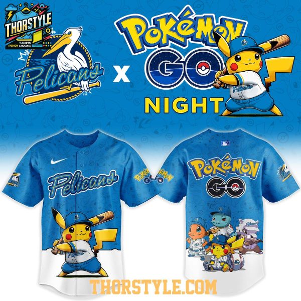 Myrtle Beach Pelicans Pokemon Go Night 2026 Tourament Baseball Jersey