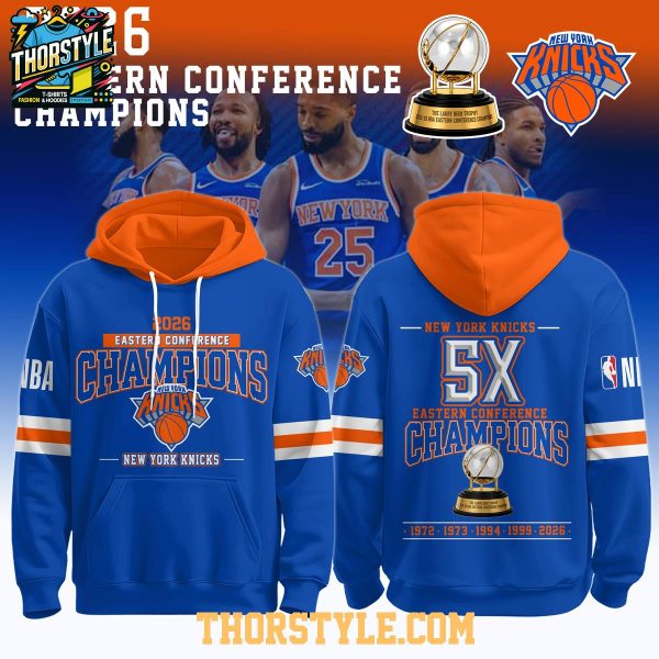 New York Knicks 2026 Eastern Conference Champions Basketball Hoodie T-Shirt
