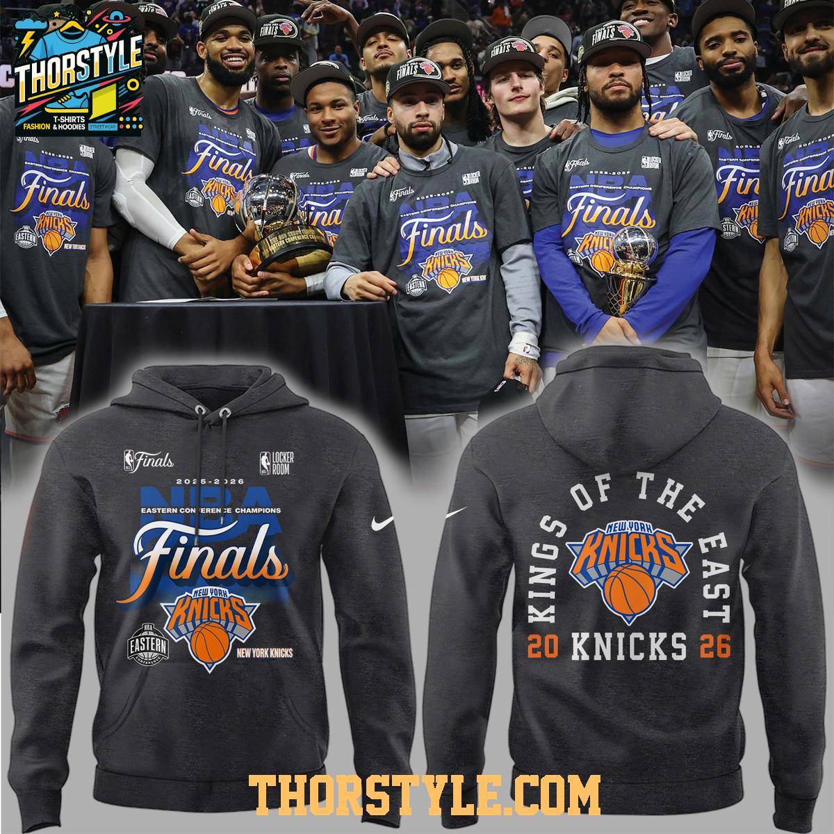 New York Knicks x Eastern Champions 2026 King Of The East Hoodie T-Shirt New York Knicks x Eastern Champions 2026 King Of The East Hoodie T-Shirt
