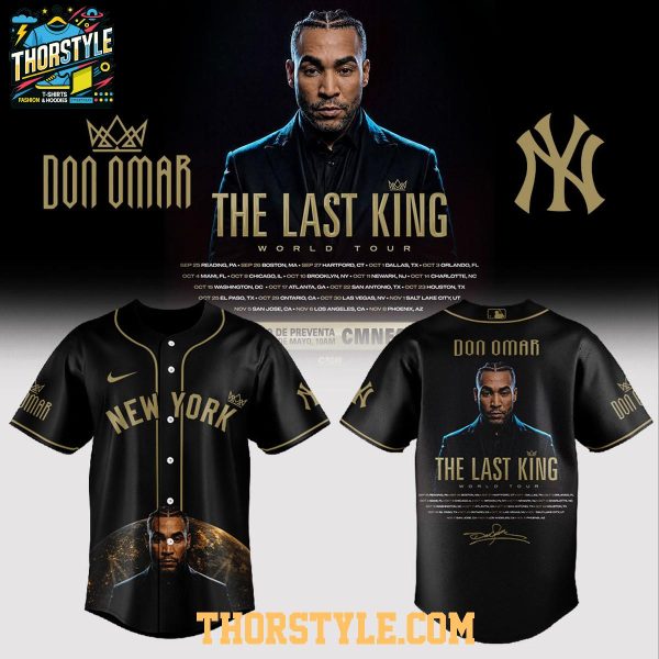 New York Yankees Don Omar The Last King World Tour 2026 Baseball Jersey