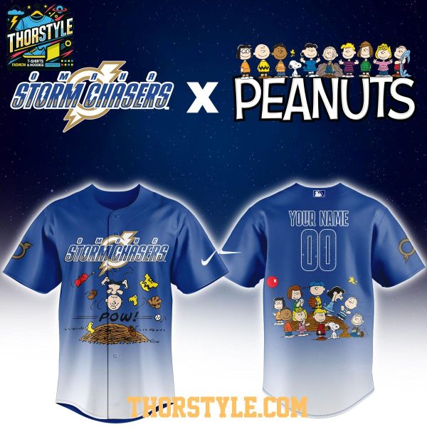 Omaha Storm Chasers Peanuts Night MiLB 2026 Personalized Baseball Jersey