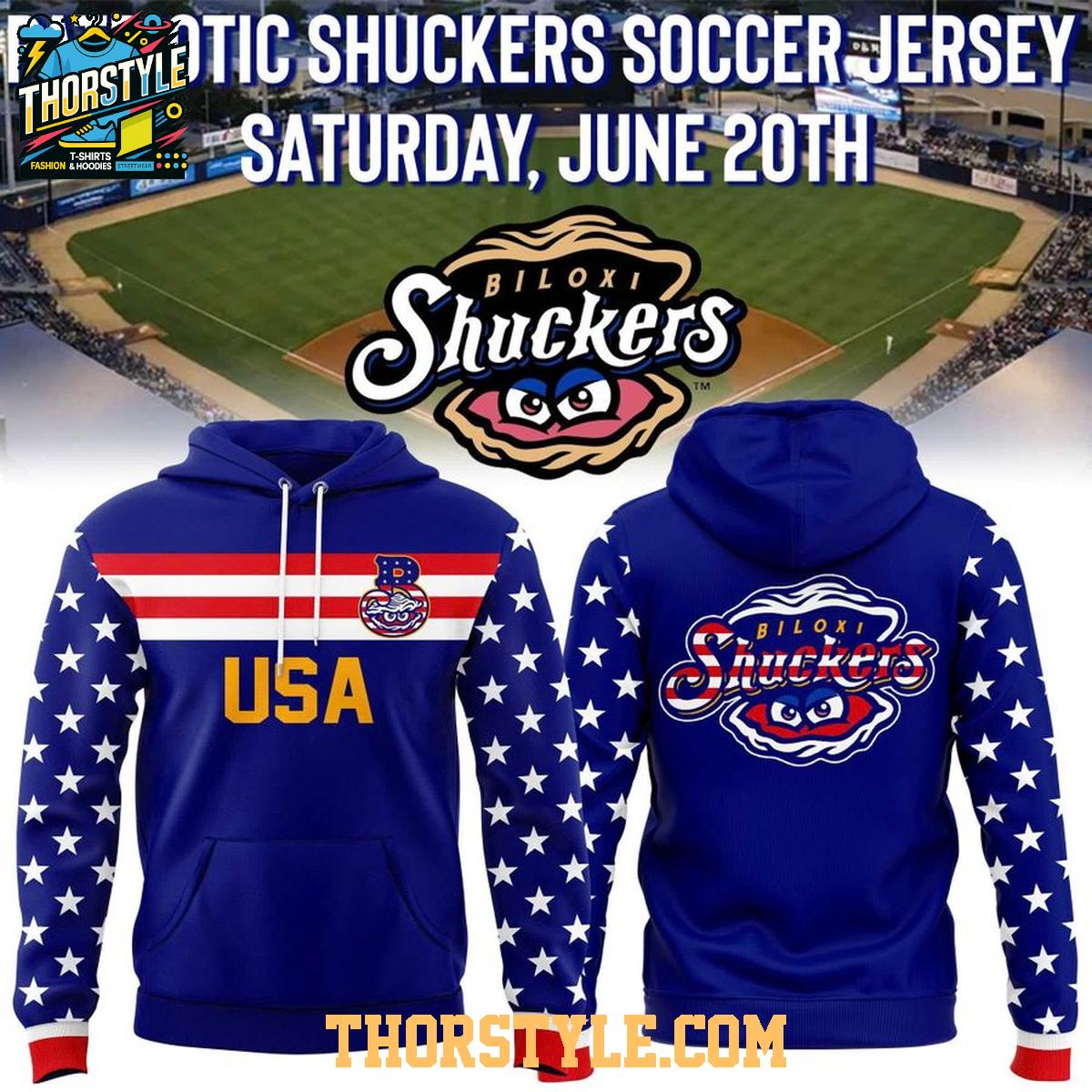 Patriotic Shuckers Soccer Jersey 2026 Night Celebrate Hoodie T-Shirt Patriotic Shuckers Soccer Jersey 2026 Night Celebrate Hoodie T-Shirt