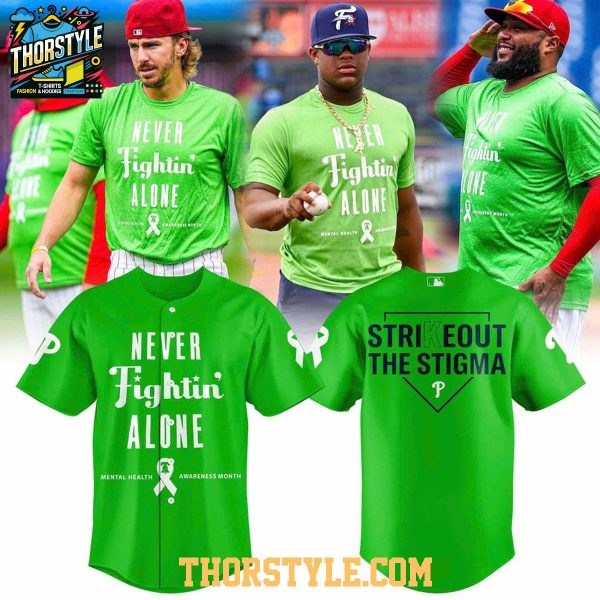 Philadelphia Phillies 2026 Never Fightin’ Alone Mental Heath Night Baseball Jersey