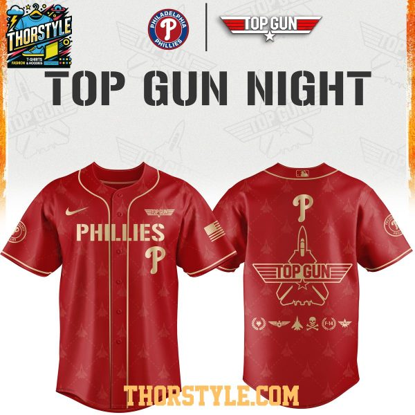 Philadelphia Phillies x Top Gun 2026 Comeback Night Baseball Jersey