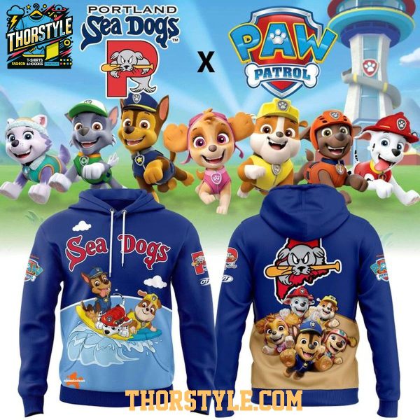 Portland Sea Dogs x Paw Patrol 2026 Night Hoodie T-Shirt