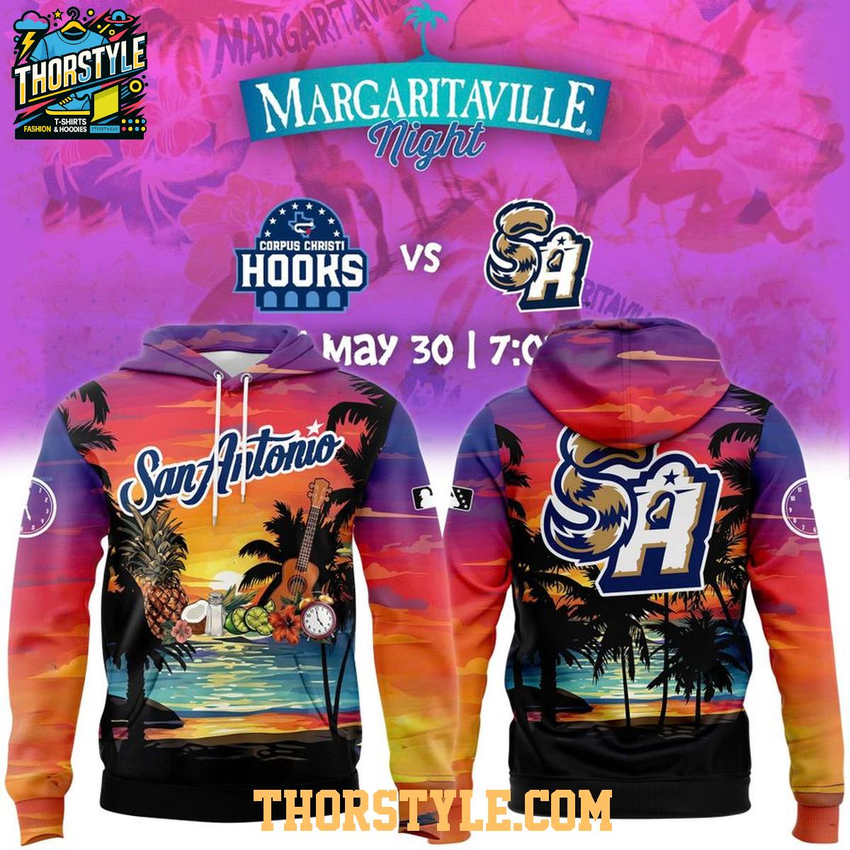 San Antonio Missions x Margaritaville Night 2026 Game Hoodie T-Shirt San Antonio Missions x Margaritaville Night 2026 Game Hoodie T-Shirt