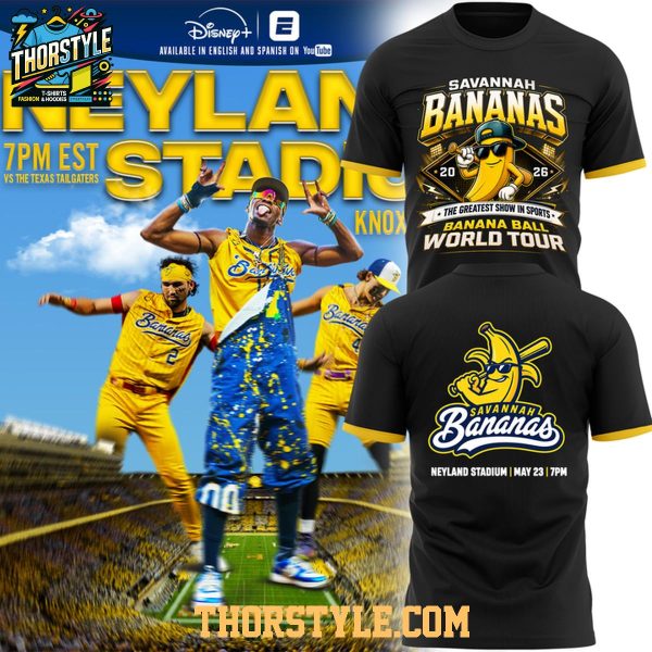 Savannah Bananas At Neyland Stadium 2026 Celebrate Hoodie T-Shirt Black