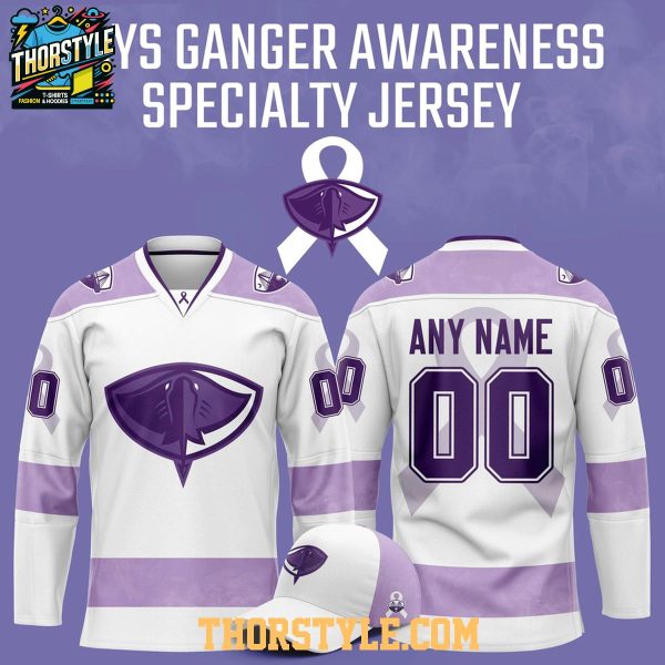 South Carolina Stingrays Hockey Fight Cancer 2026 Personalized Night Jersey