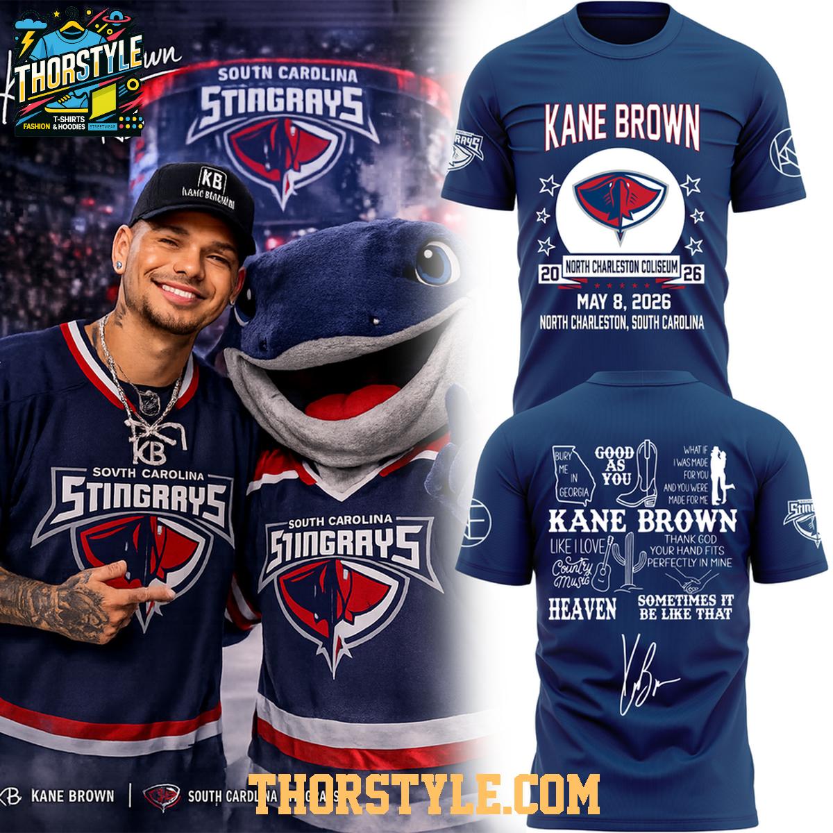South Carolina Stingrays Kane Brown North Charleston Coliseum 2026 Hoodie Shirts South Carolina Stingrays Kane Brown North Charleston Coliseum 2026 Hoodie Shirts