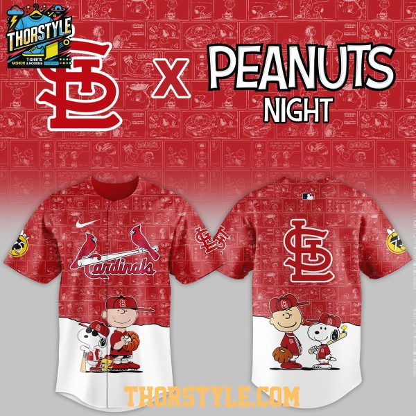 St. Louis Cardinals Peanuts Game Night 2026 Classic Baseball Jersey