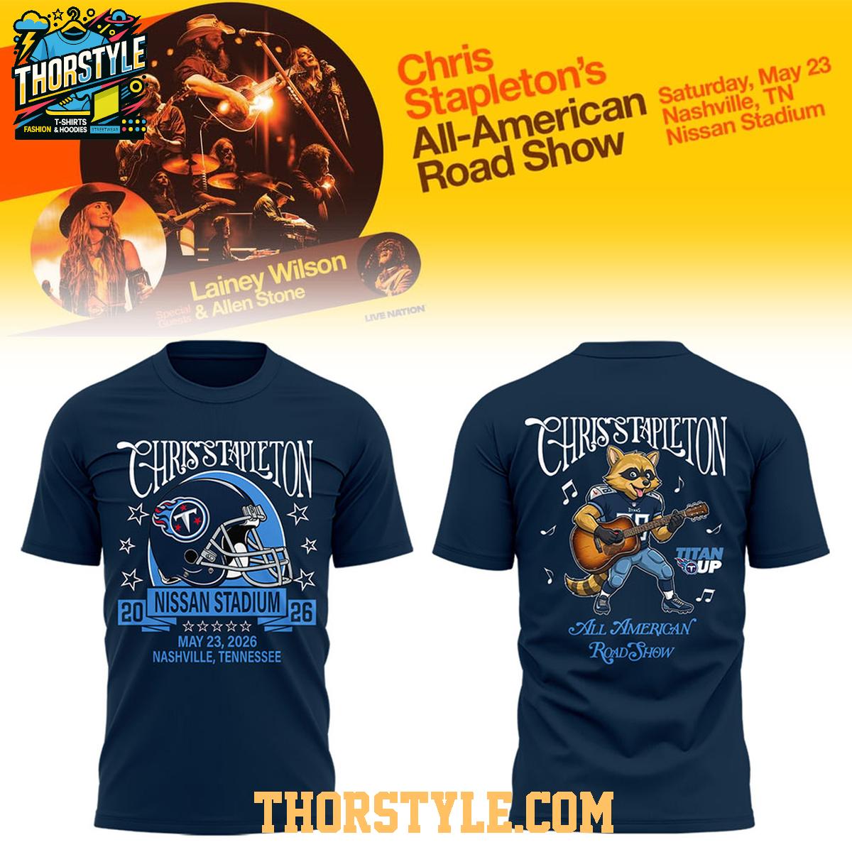 Tennessee Titans Chris Stapleton All American Road Show 2026 Hoodie Tennessee Titans Chris Stapleton All American Road Show 2026 Hoodie