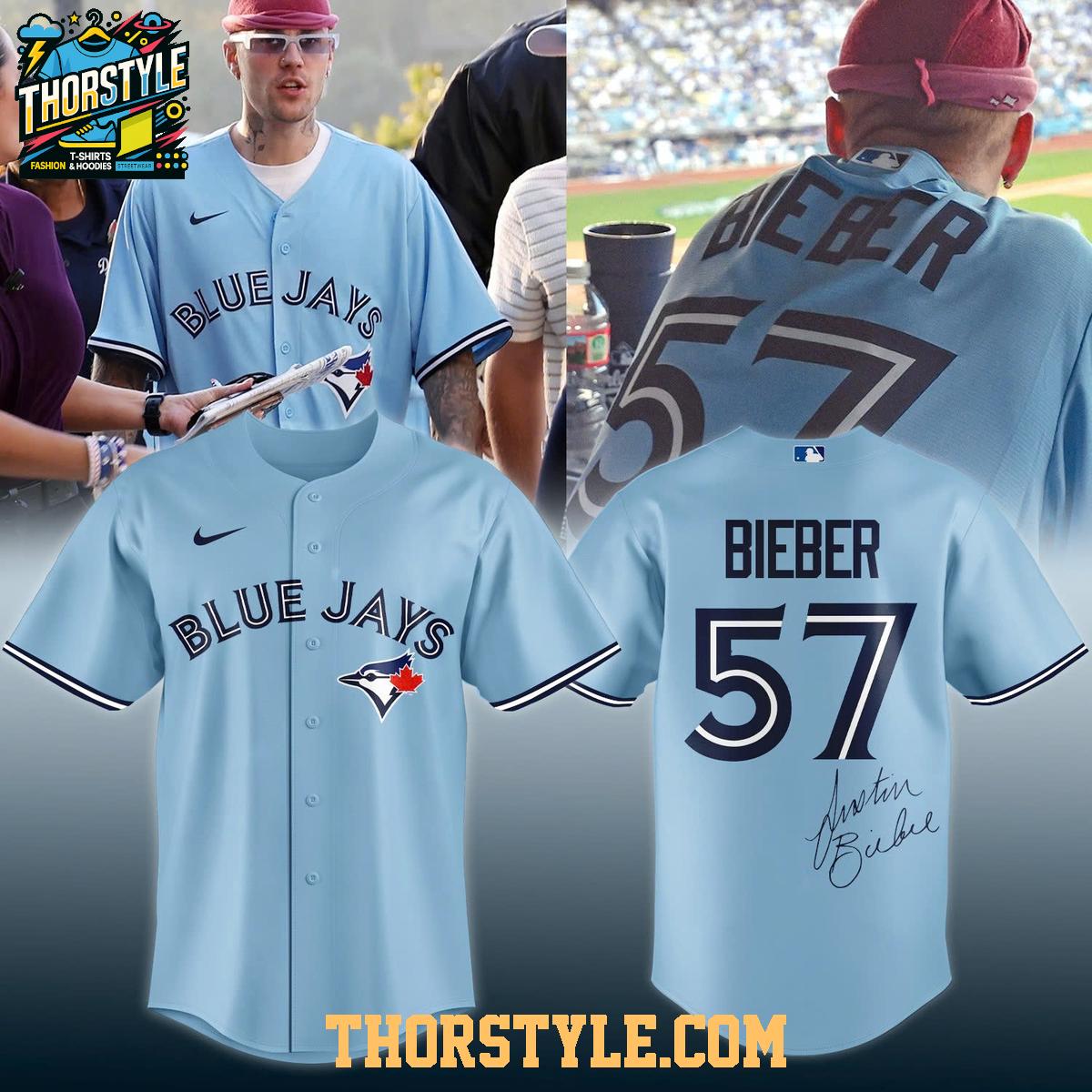 Toronto Blue Jays x Justin Bieber 2026 Canadian Boy Baseball Jersey Toronto Blue Jays x Justin Bieber 2026 Canadian Boy Baseball Jersey