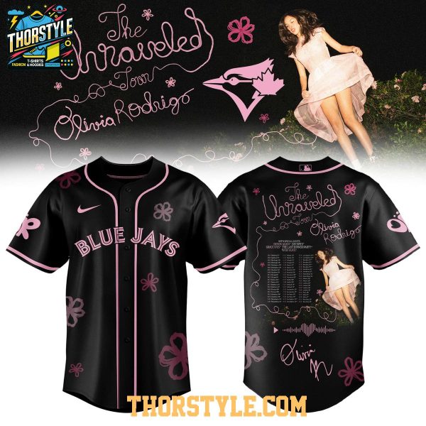 Toronto Blue Jays x Olivia Rodrigo Unraveled 2026 Tour Baseball Jersey