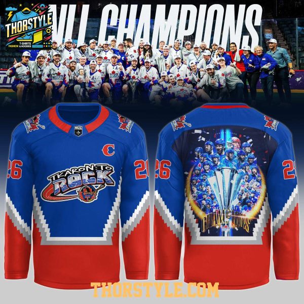 Toronto Rock 2026 National Lacrosse League Champions Hockey Jersey