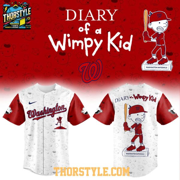 Washington Nationals x Diary Of A Wimpy Kid Baseball Night 2026 Jersey