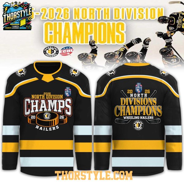 Wheeling Nailers x North Division Champions Playoffs 2026 Hockey Jersey
