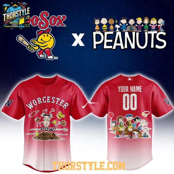Worcester Red Sox Peanuts Night MiLB 2026 Personalized Baseball Jersey