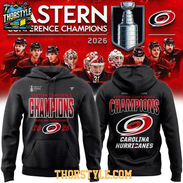 Carolina Hurricanes Fanatics Black 2026 Stanley Cup Final Hoodie T-Shirt
