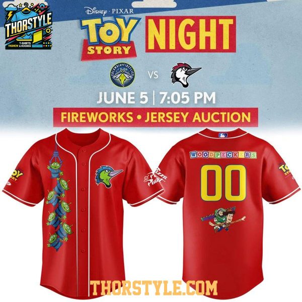Fayetteville Woodpeckers Toy Story Night 2026 Custom Baseball Jersey