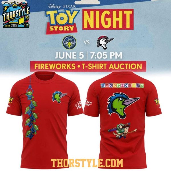 Fayetteville Woodpeckers Toy Story Night 2026 T-Shirt