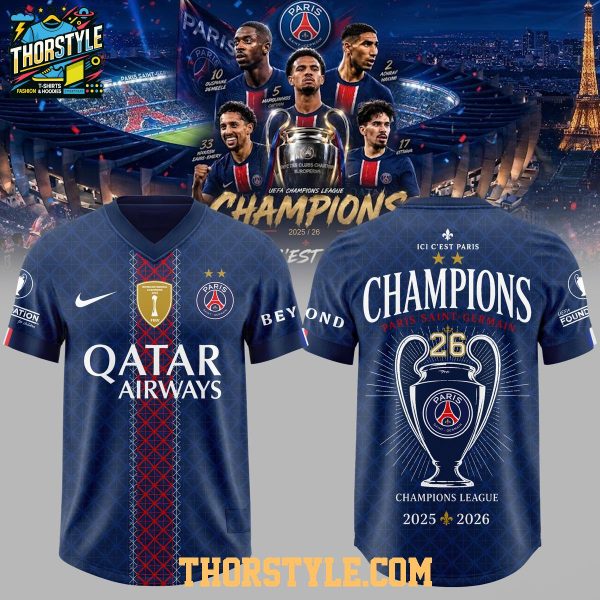 PSG UEFA Champions League Winners 2026 Football Jersey