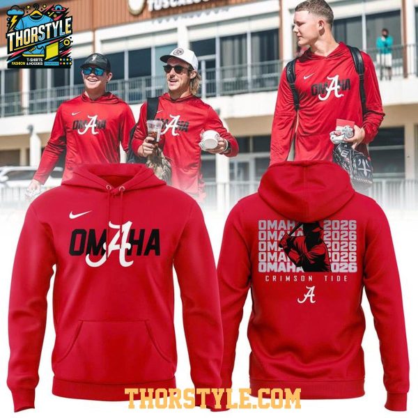 Alabama Crimson Tide Men’s College World Series 2026 Hoodie T-Shirt