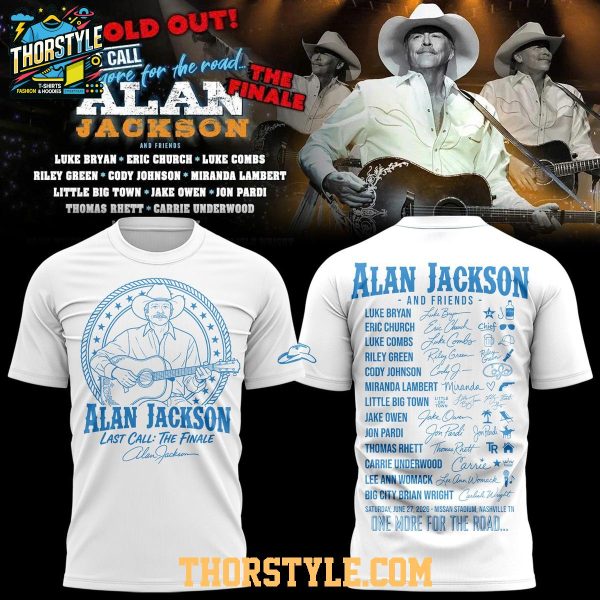Alan Jackson x Tennessee Titans 2026 Last Call… The Finale Tour Hoodie Shirts
