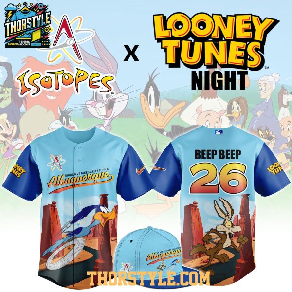 Albuquerque Isotopes x Looney Tunes Night 2026 Personalized Baseball Jersey