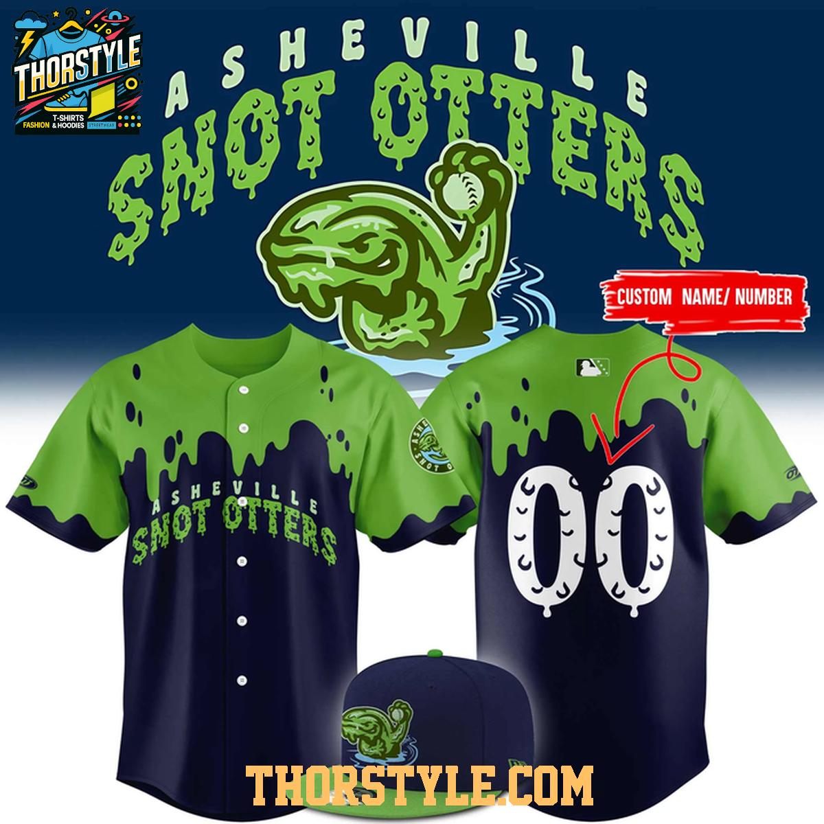 Asheville Tourists Snot Otters New Identity 2026 Night Personalized Baseball Jersey Asheville Tourists Snot Otters New Identity 2026 Night Personalized Baseball Jersey