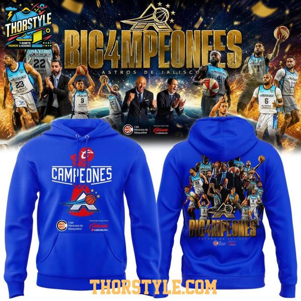 Astros de Jalisco Basketball 2026 CIBACOPA Champions Hoodie T-Shirt