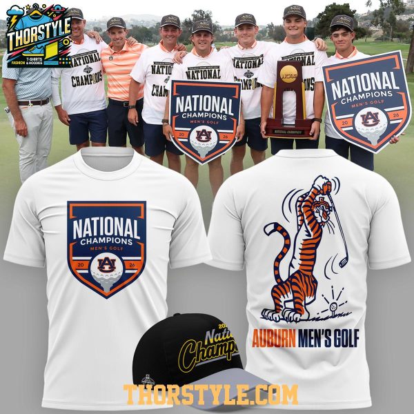 Auburn Tigers NCAA Golf Men’s National Champions 2026 Hoodie T-Shirt