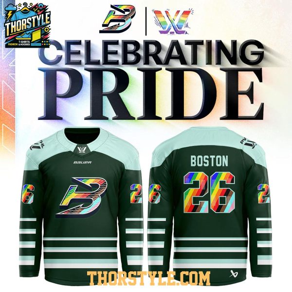 Boston Fleet Pride Month 2026 PWHL Game Hockey Jersey