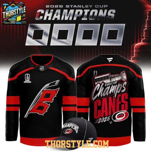 Carolina Hurricanes 2026 Stanley Cup Champions Locker Room Hockey Jersey