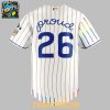 Chicago Cubs Pride Night 26 Striped Version Personalized Baseball Jersey