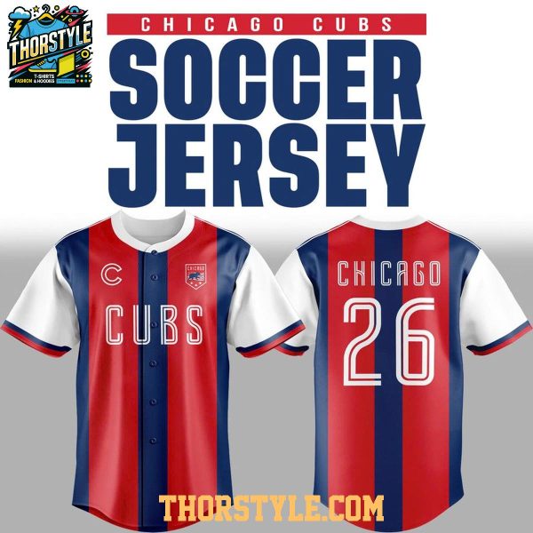 Chicago Cubs US Soccer 2026 World Cup Night Personalized Baseball Jersey