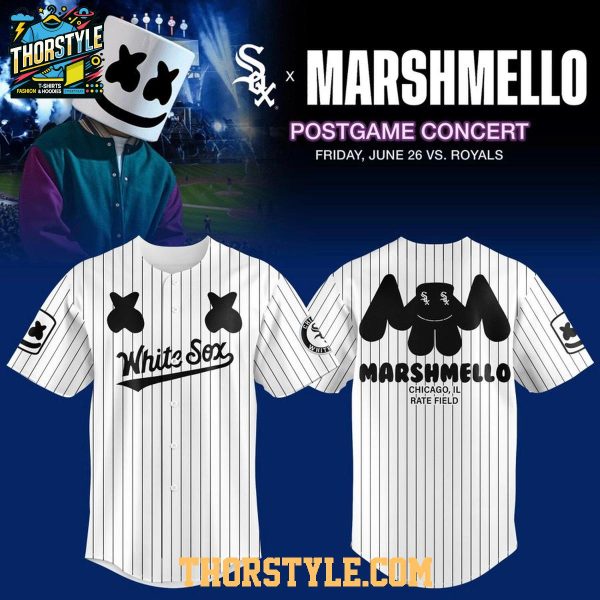 Chicago White Sox x Marshmello Postgame Concerts 2026 Striped Baseball Jersey