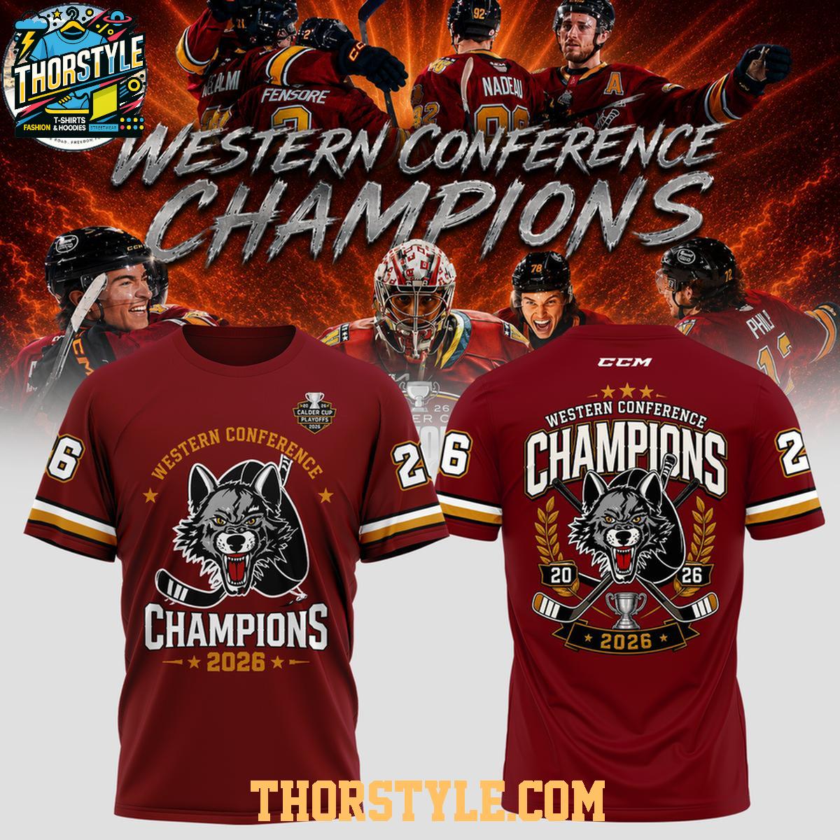 Chicago Wolves Western Conference Champions 2026 Best In The West Hoodie Chicago Wolves Western Conference Champions 2026 Best In The West Hoodie