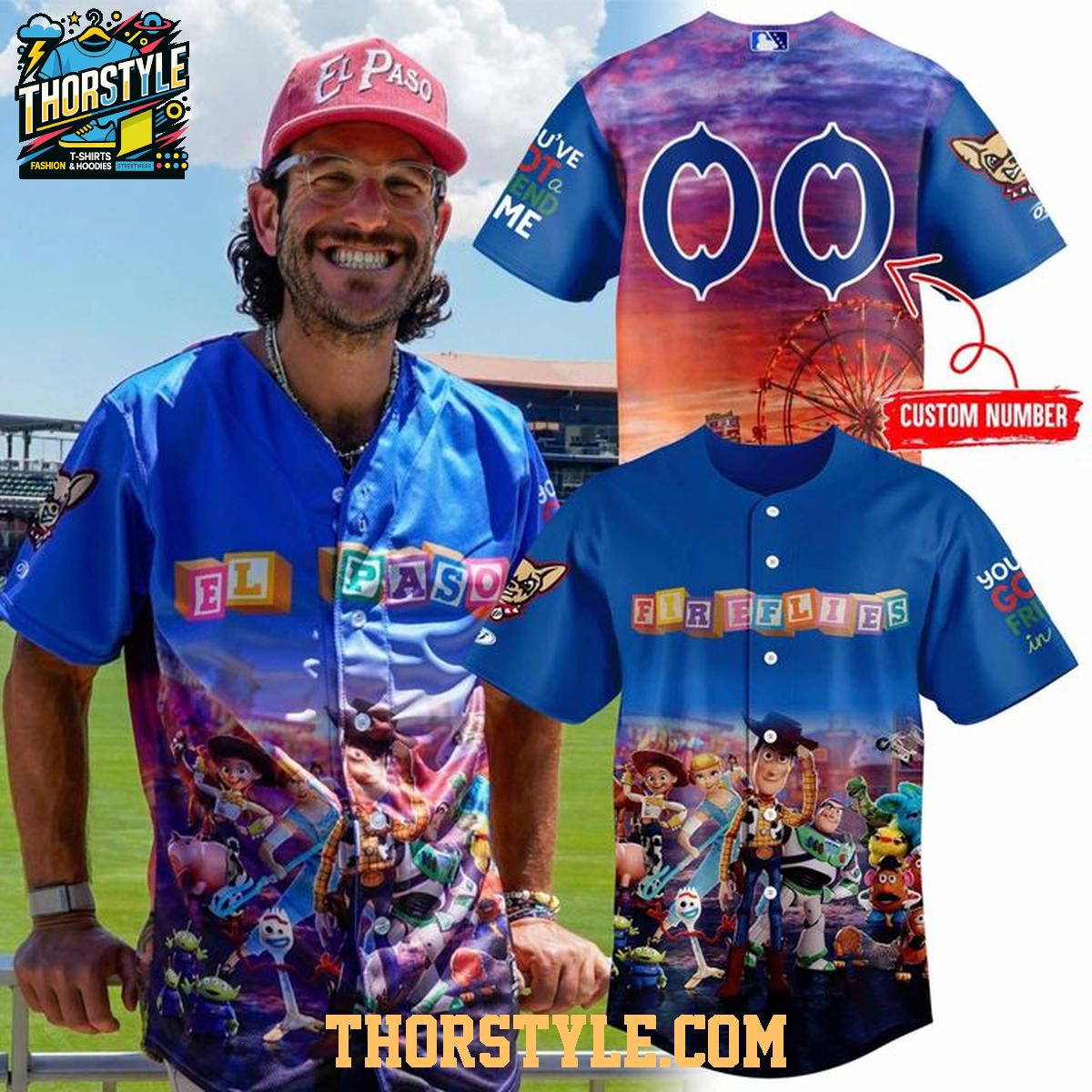 El Paso Chihuahuas Toy Story Night Of Auction 2026 Personalized Baseball Jersey El Paso Chihuahuas Toy Story Night Of Auction 2026 Personalized Baseball Jersey