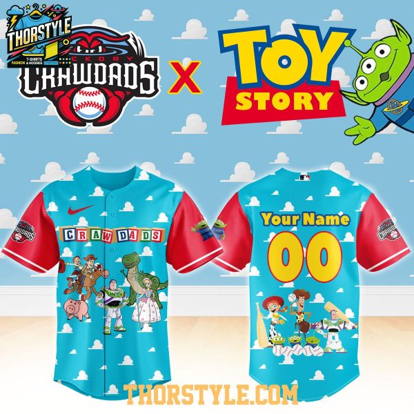 Hickory Crawdads Toy Story 5 Night MiLB 2026 Personalized Baseball Jersey