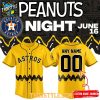 Houston Astros 2026 Peanuts Night Go Houston Personalized Baseball Jersey