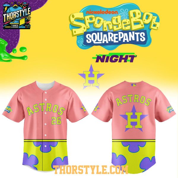 Houston Astros SpongeBob Squarepants Night 2026 Patrick Baseball Jersey
