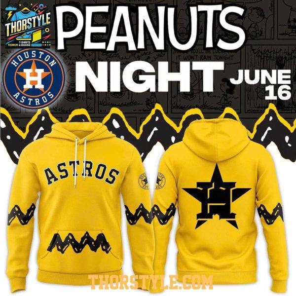 Houston Astros x Peanuts Night Go Houston MLB Game 2026 Hoodie T-Shirt