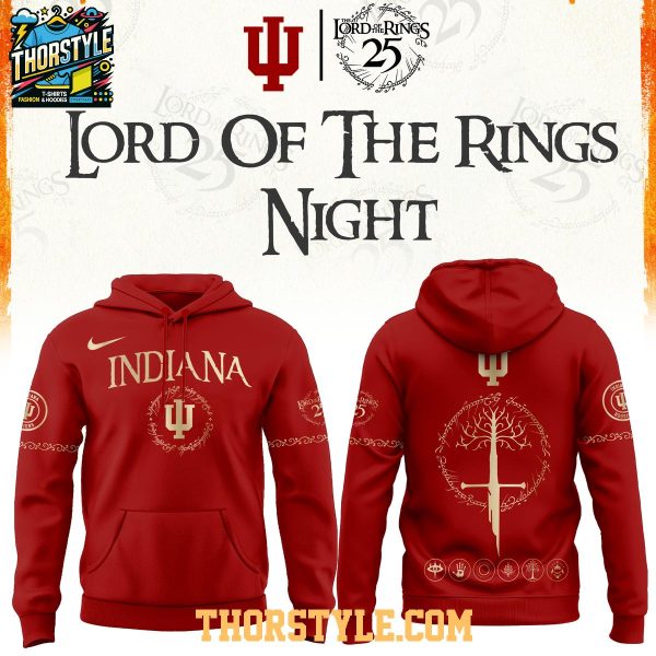 Indiana Hoosiers The Lord of The Rings Night 2026 Game NCAA Hoodie Shirts
