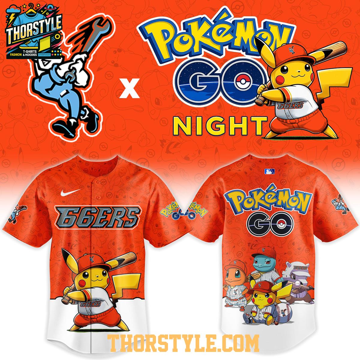 Inland Empire 66ers x Pokemon GO Night 2026 MiLB Baseball Jersey Inland Empire 66ers x Pokemon GO Night 2026 MiLB Baseball Jersey