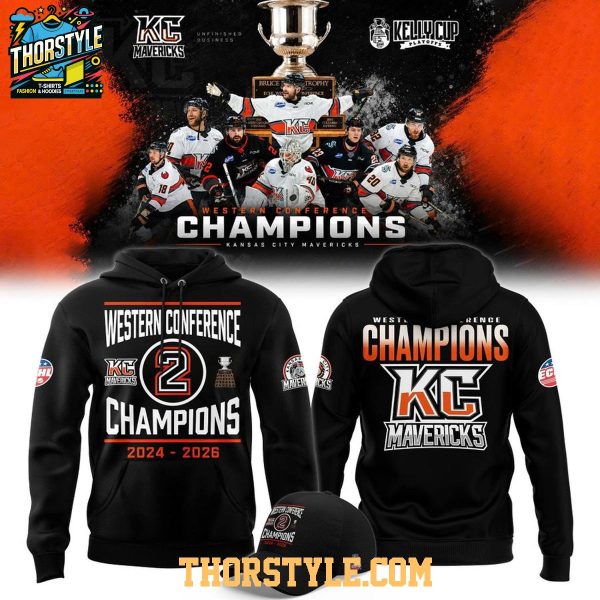 Kansas City Mavericks Locker Room Western Conference Champions 2026 Hoodie Shirts