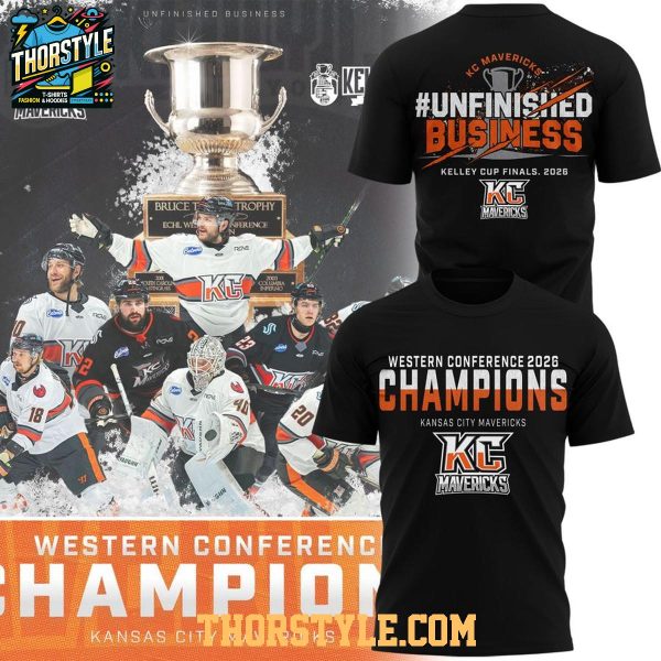 Kansas City Mavericks Western Conference Hockey Champions 2026 Hoodie Shirts