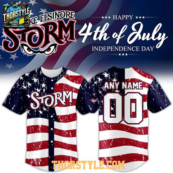 Lake Elsinore Storm 4th Of July 2026 America250 Personalized Baseball Jersey